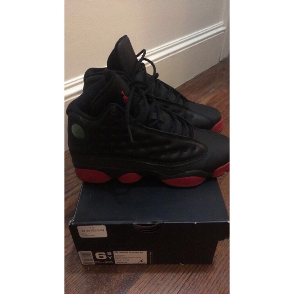 Air Jordan 13 Retro BG - Black/Gym Red SZ 6.5